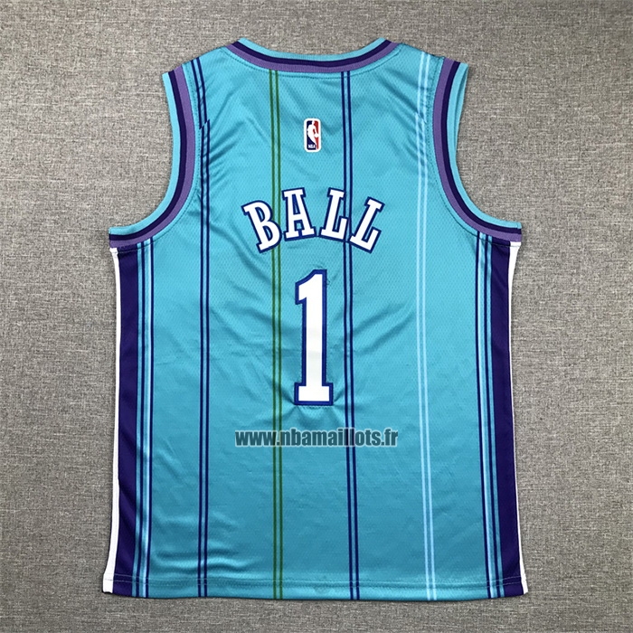 Maillot Enfant Charlotte Hornets LaMelo Ball NO 1 Classic 2023-24 Vert